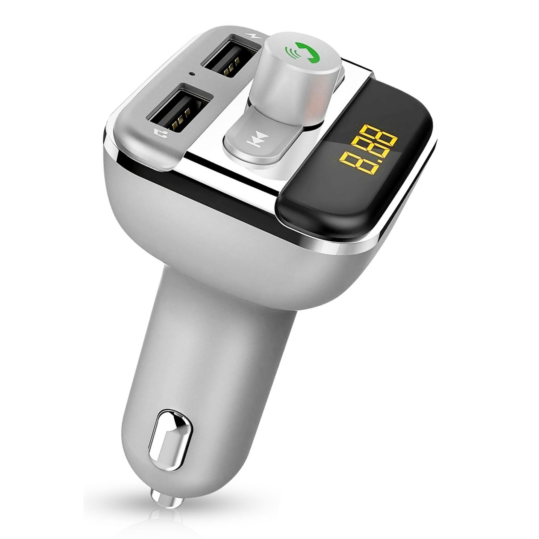Drahtloser FM Transmitter 3.4A USB-Autoladegerät Freisprecheinrichtung MP3 Player TF Karte USB Disk Reader