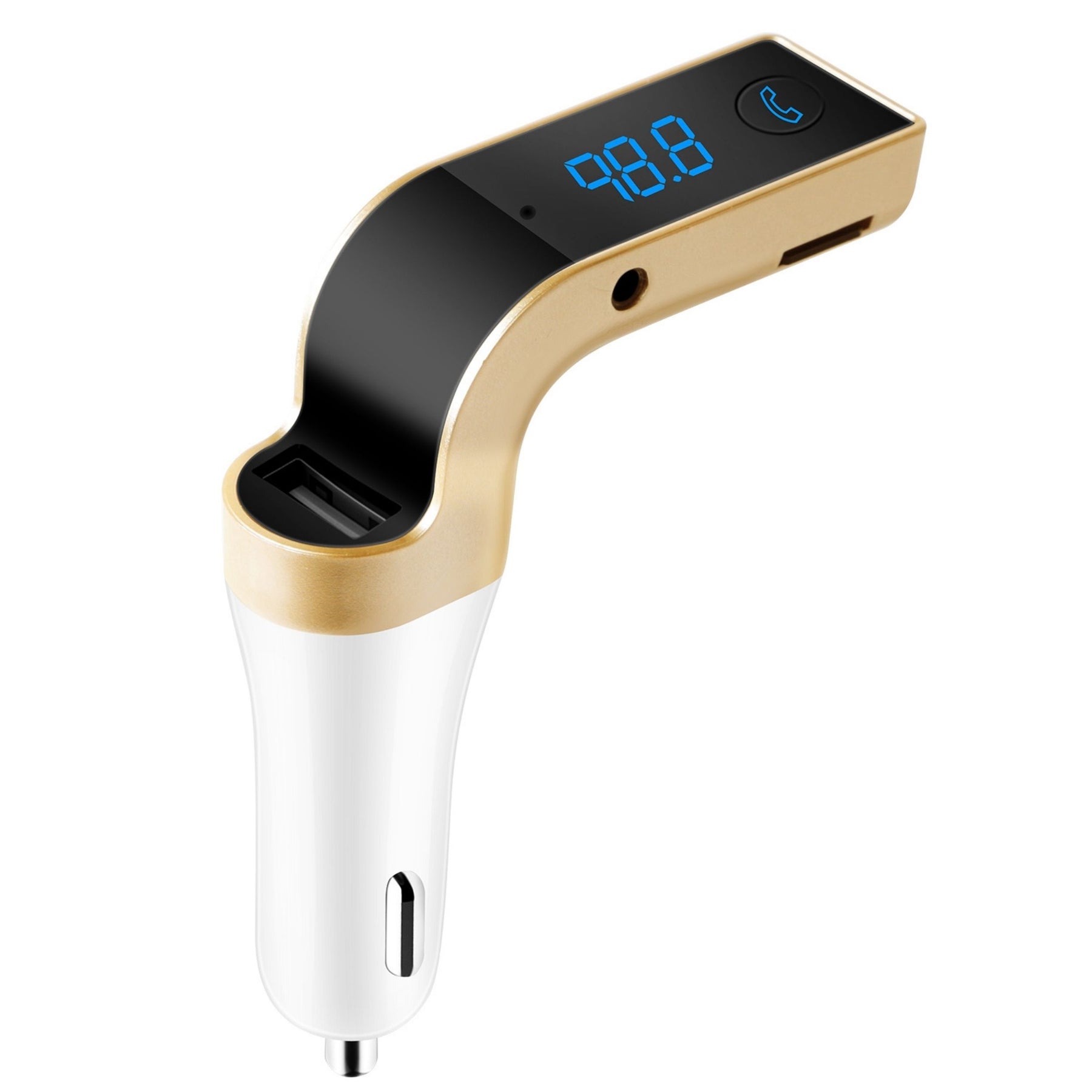Auto FM Transmitter USB Ladegerät Freisprecheinrichtung MP3 Player TF Karte Aux-in LCD-Anzeige