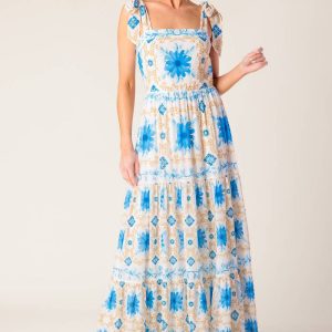 MY DEBUT Kleid aus gewebtem Maxi