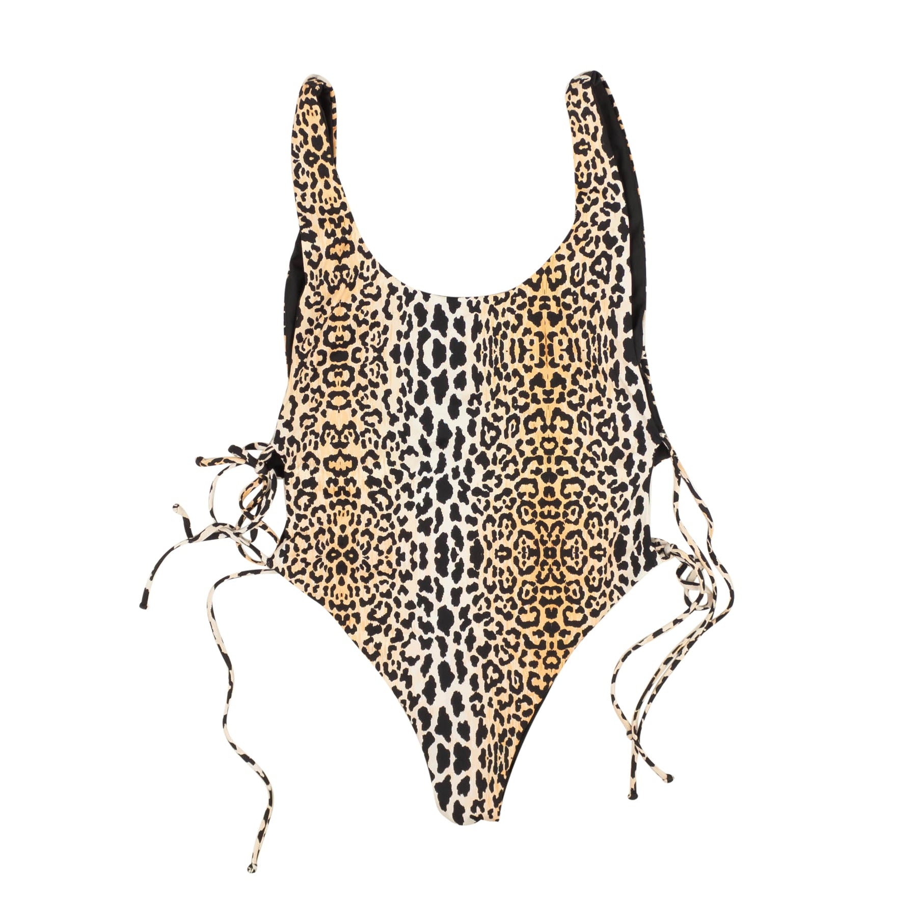 Reine Olga Leopard One Piece Badeanzug – Schwarz/Braun