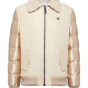 Lambskin and Nylon unten Bomber philipp plein tm