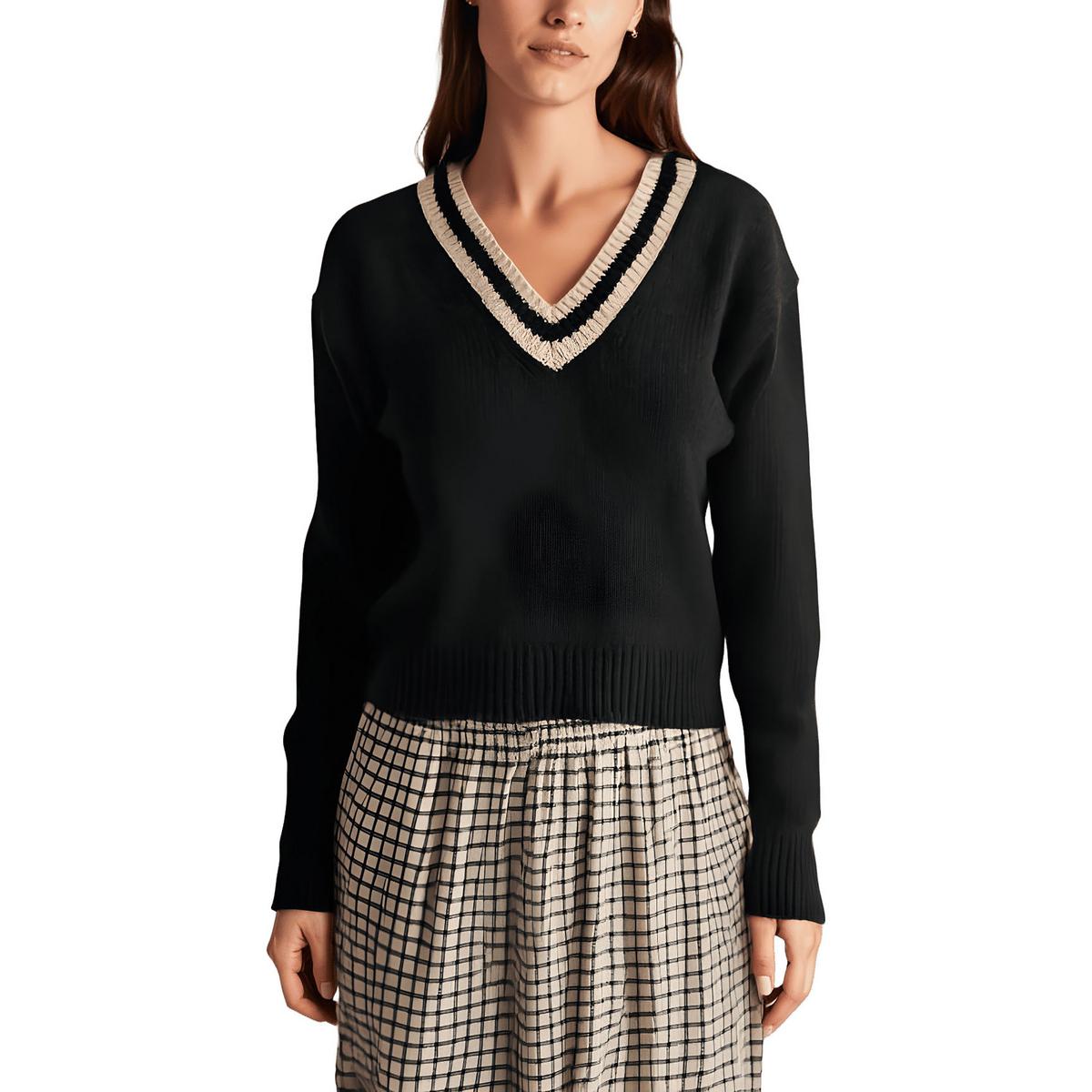 Pullover aus Merinowolle mit V-Ausschnitt