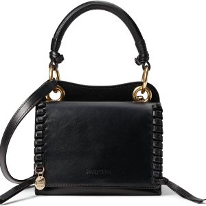 Damen tilda Crossbody Leder Tasche in schwarz