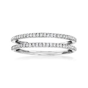 Ross-Simons Diamond Jewelry Set: 2 Stackable Rings in Sterling Silber
