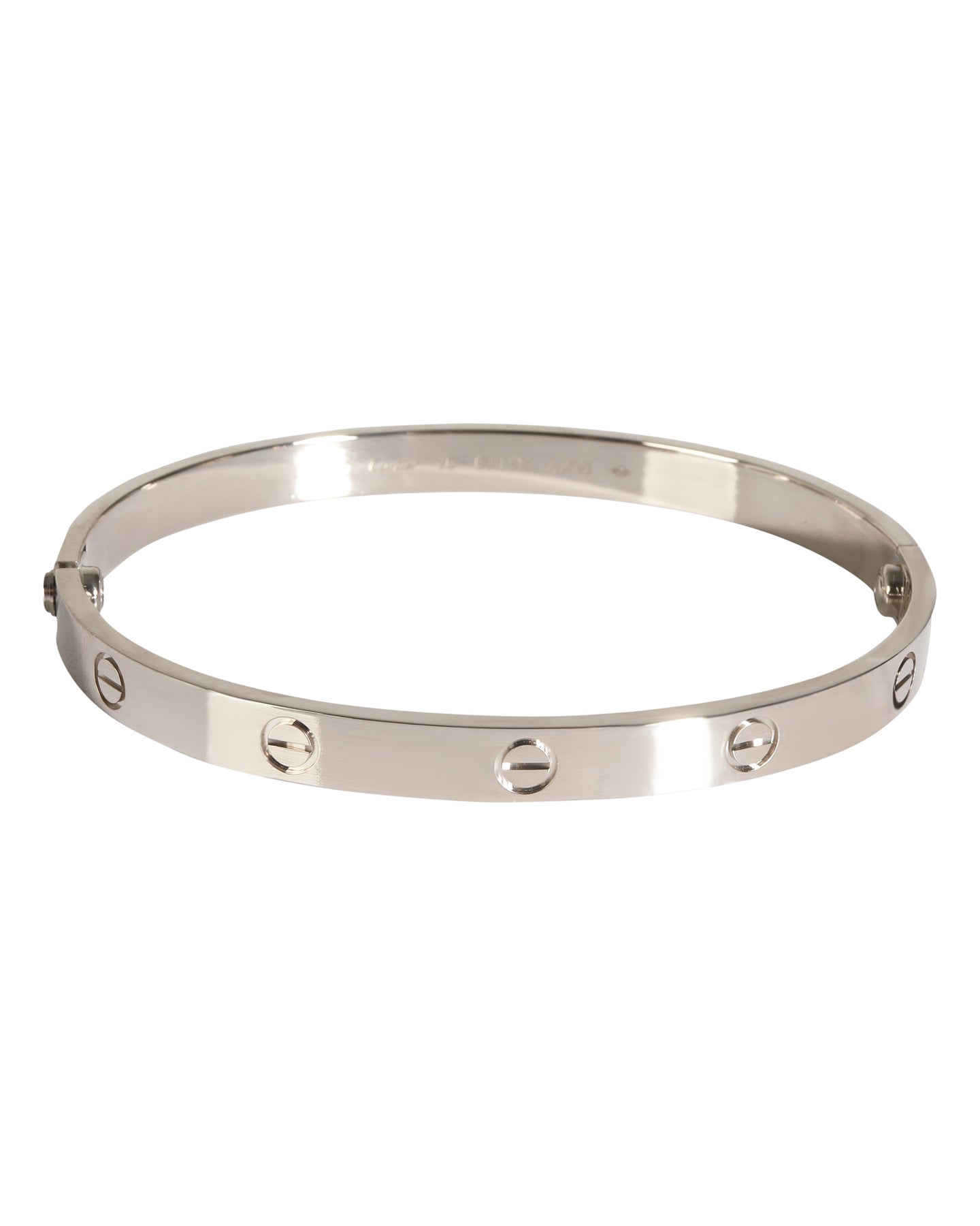Cartier Love Armreif aus 18 Karat Weißgold