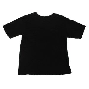Unravel Project Langes Distressed-T-Shirt – Schwarz