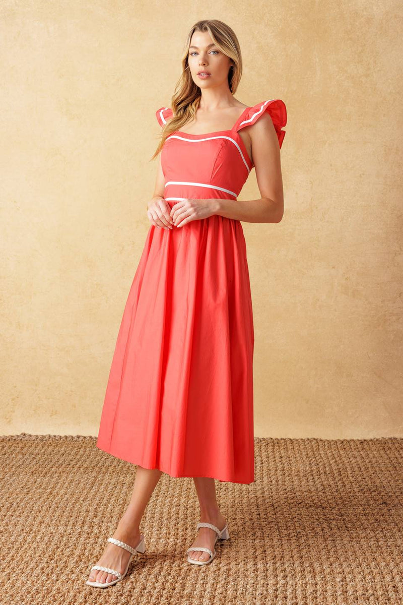 RAISING THE BAR gewebt MIDI Kleid