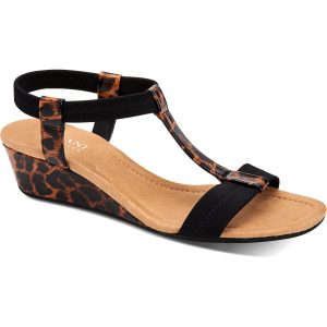 Voyage1 offene Zehe elastische Keil Sandalen