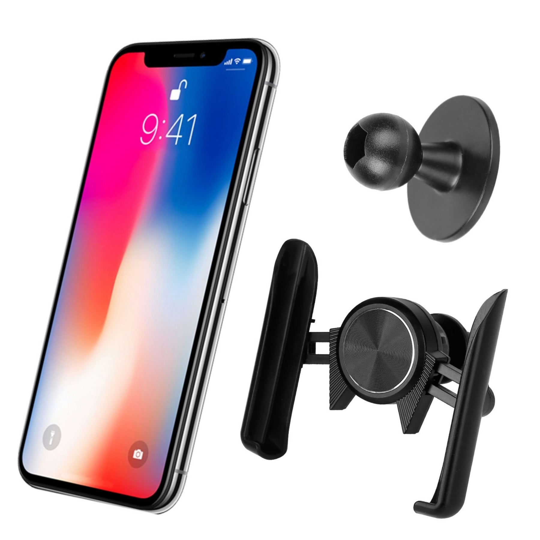 Auto Vent Phone Mount – Universal-Halterung mit starken Clip & Stand – Armaturenbrett Halterung Wiege – Ideal für alle Telefone