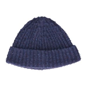 Maison Mariela Pilling Beanie in Blaue Wolle 7748926537788