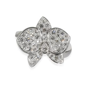 Cartier Caresse d’Orchidees Ring aus 18K Weißgold 0,54 ctw 7748905893948