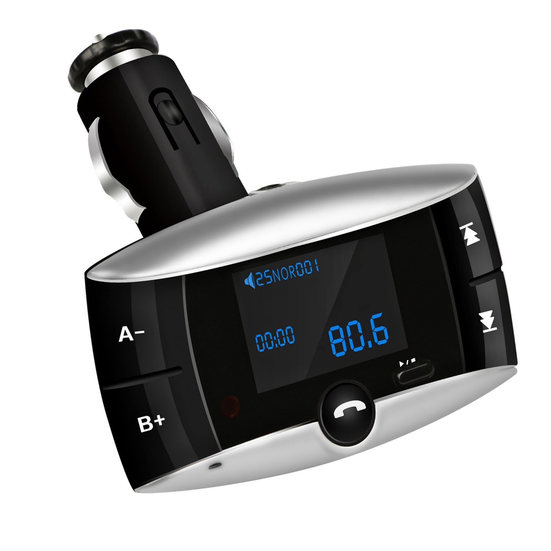 Drahtloser FM Transmitter USB Ladegerät Freisprecheinrichtung MP3 Player SD Karte Aux-in LED-Anzeige Fernbedienung