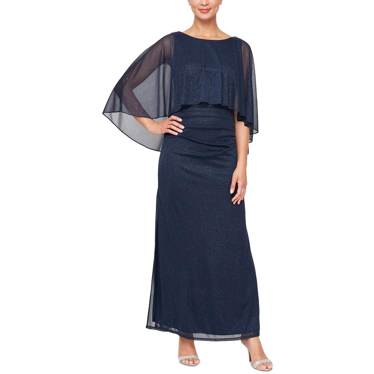 Shimmer Ruched Abendkleid