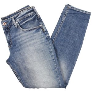 Mid-Rise schlanke Bein Freund Jeans