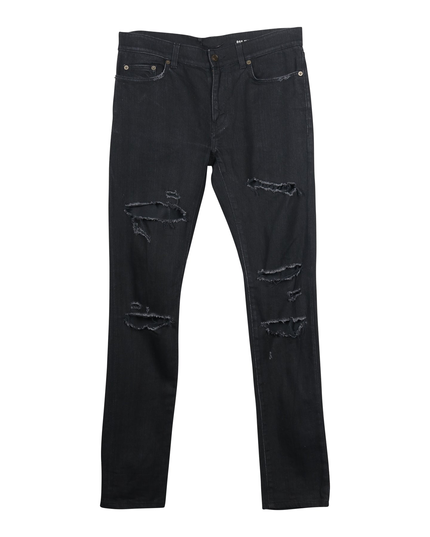Saint Laurent Jeans aus Baumwolle in Schwarz