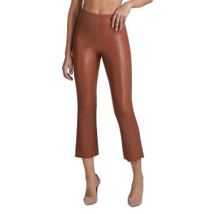 Kunstleder beschnitten Fackelte Hose