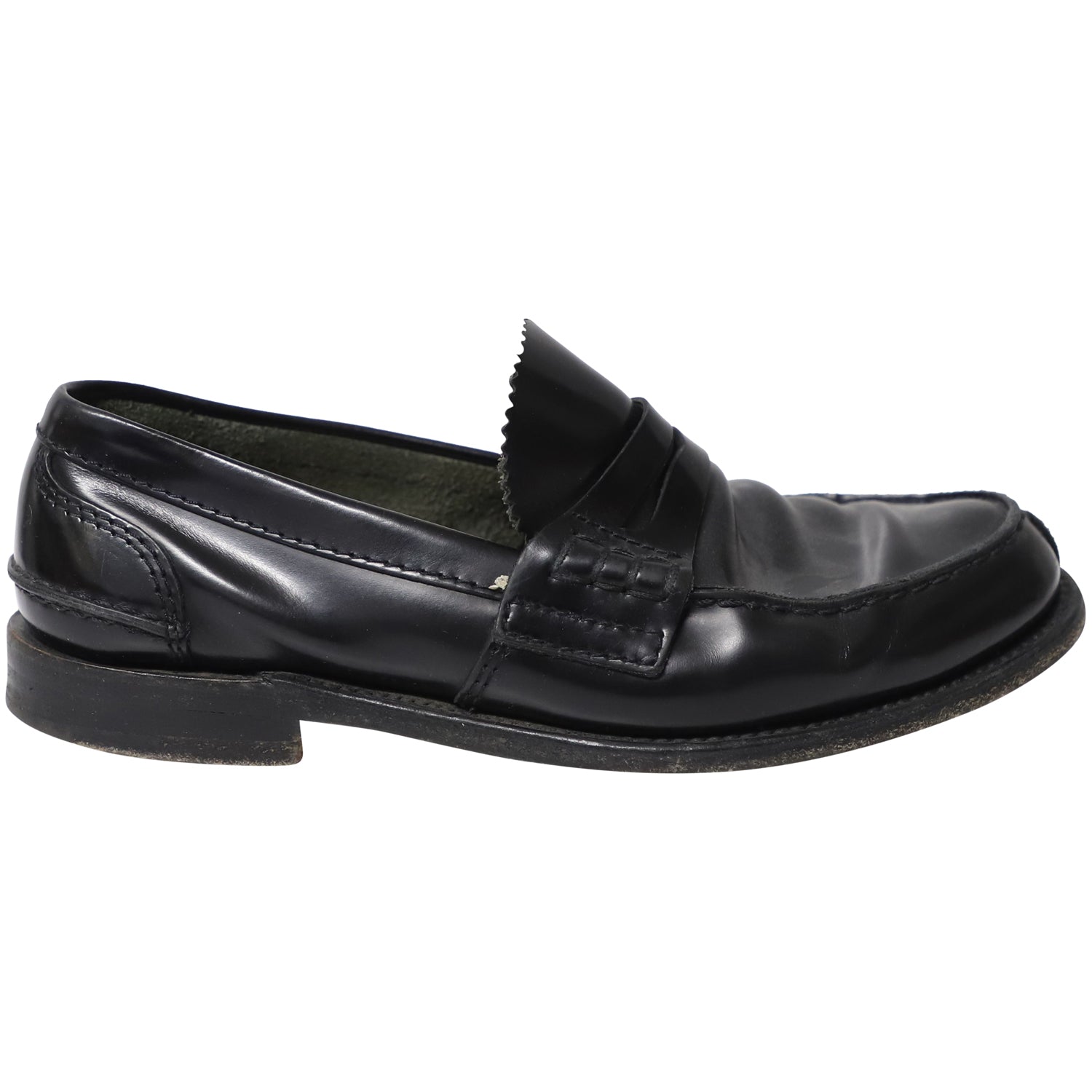 Kirche Tunbridge Buchbinder Fumè Penny Loafer in schwarzem Leder