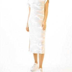 Camo Kleid in hellgrau