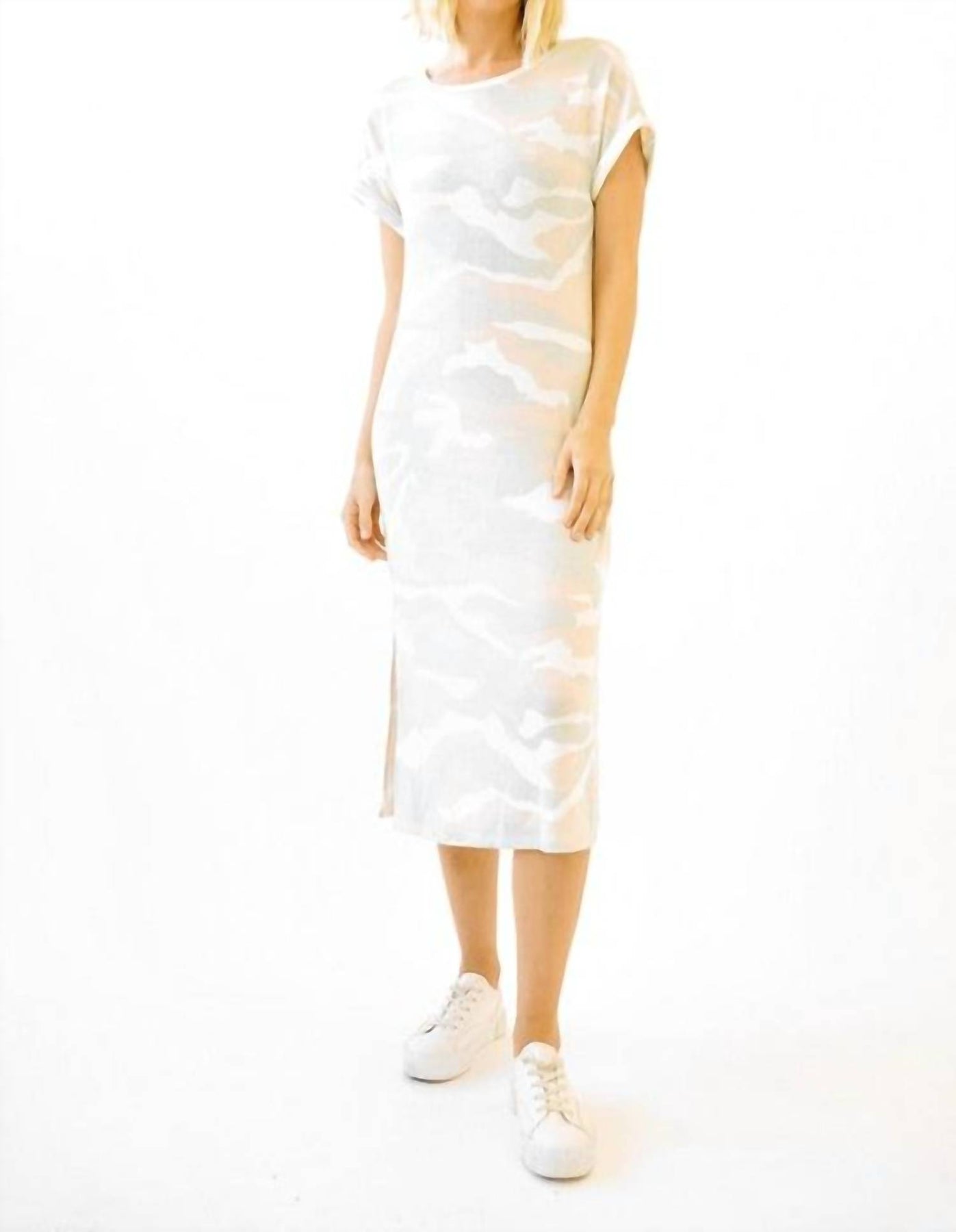 Camo Kleid in hellgrau