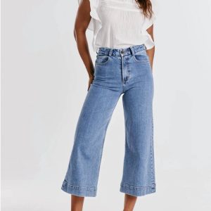 Aubrey breite Bein beschnitten jean in Sheridan