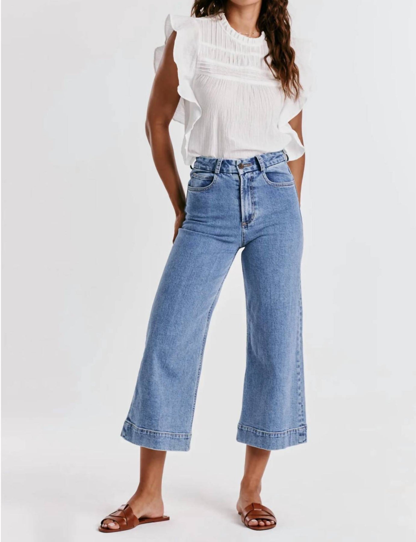 Aubrey Weites Bein geschnitten Jean In Sheridan