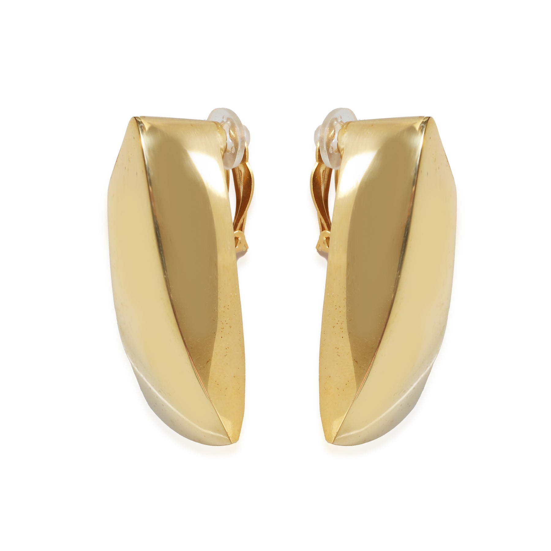 Saint Laurent Comet Triangle Ohrclips aus unedlem Metall