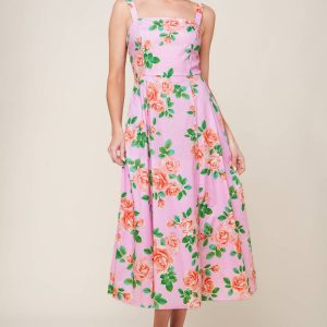 ZEIT FÜR TEAM gewebt MIDI Kleid