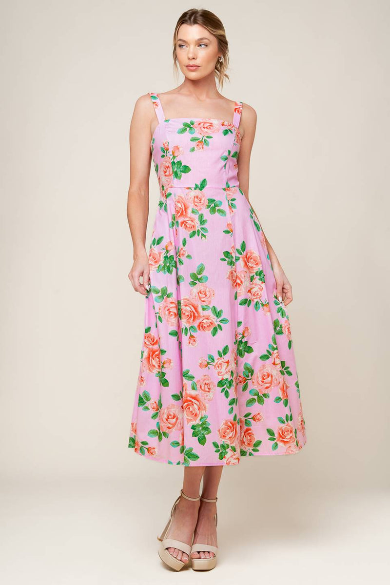 ZEIT FÜR TEAM gewebt MIDI Kleid