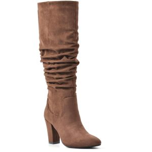Compassion Slouchy Overknee-Stiefel aus Wildlederimitat