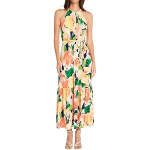 Blumendruck Halfter Kleid