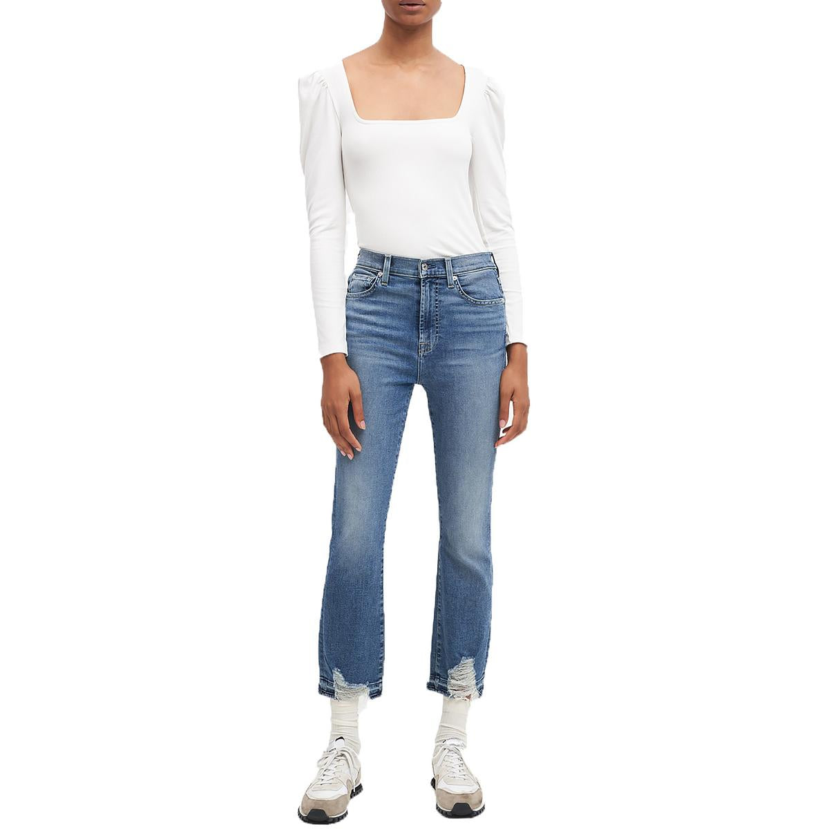 Dunkelblaue Jeans aus Denim