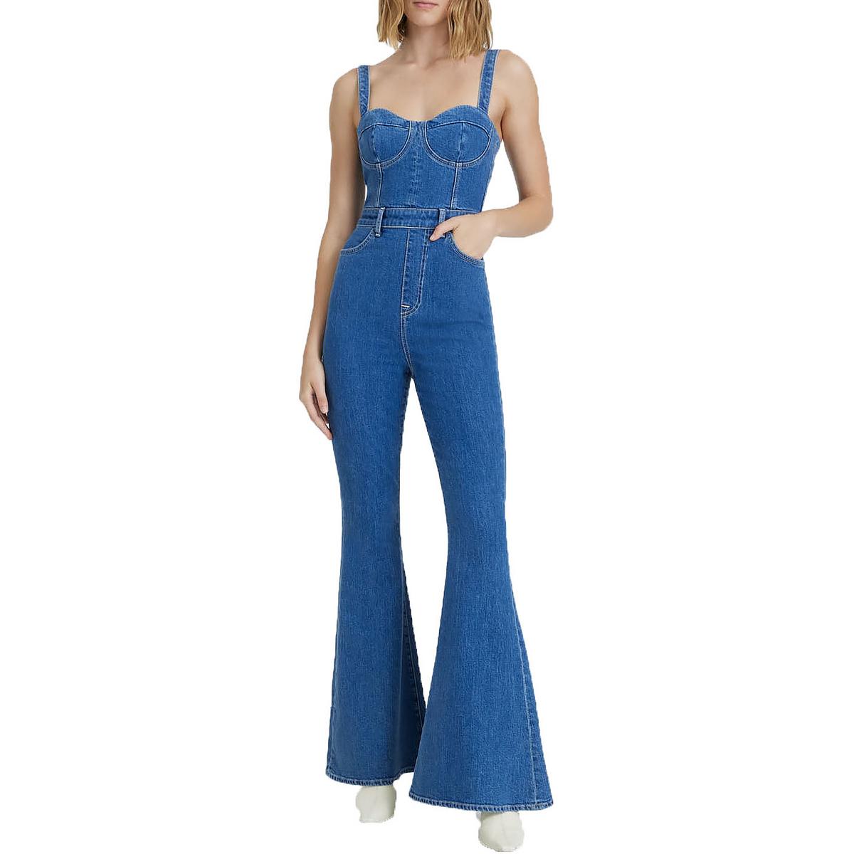 Underwire Jeans Jumpsuit
