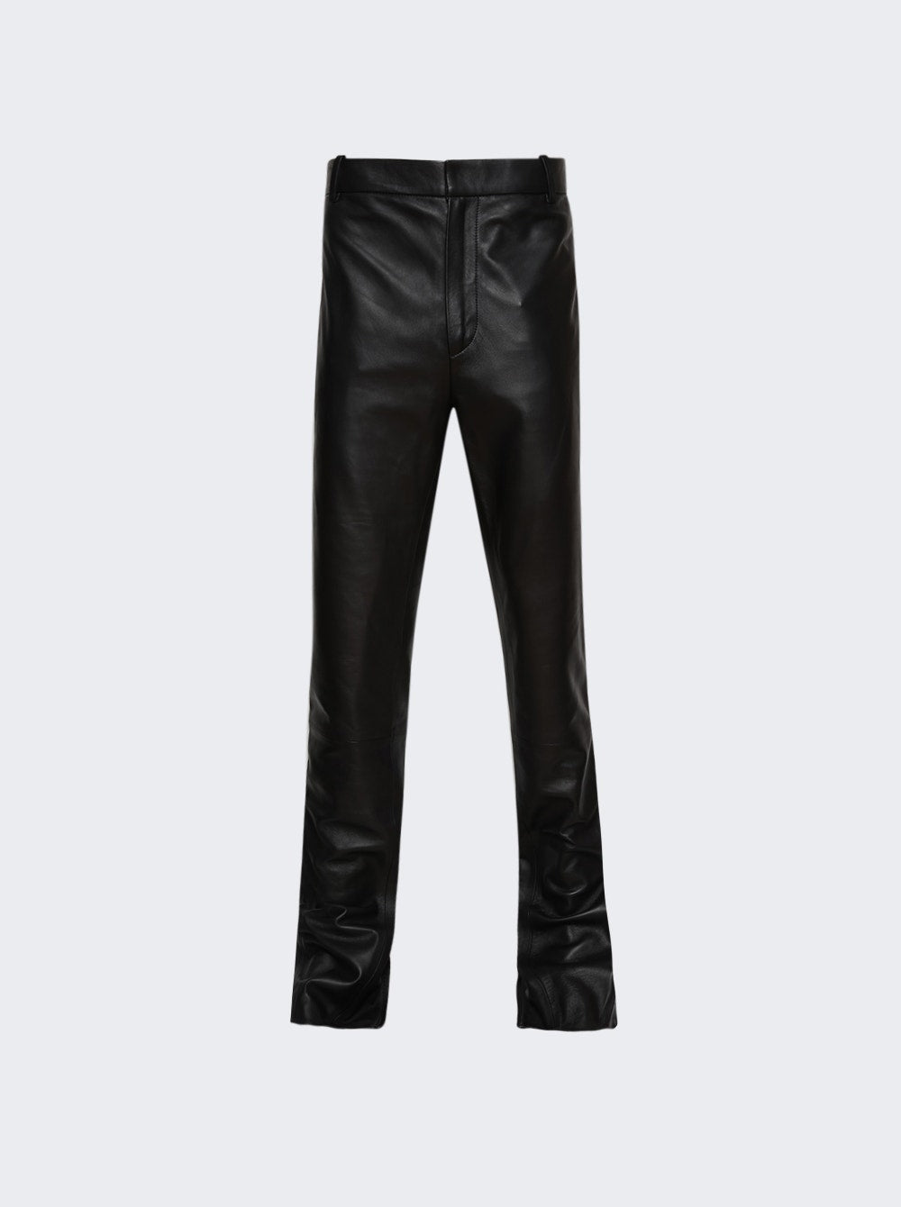 Super Skinny Hose aus Leder mit Gürtel