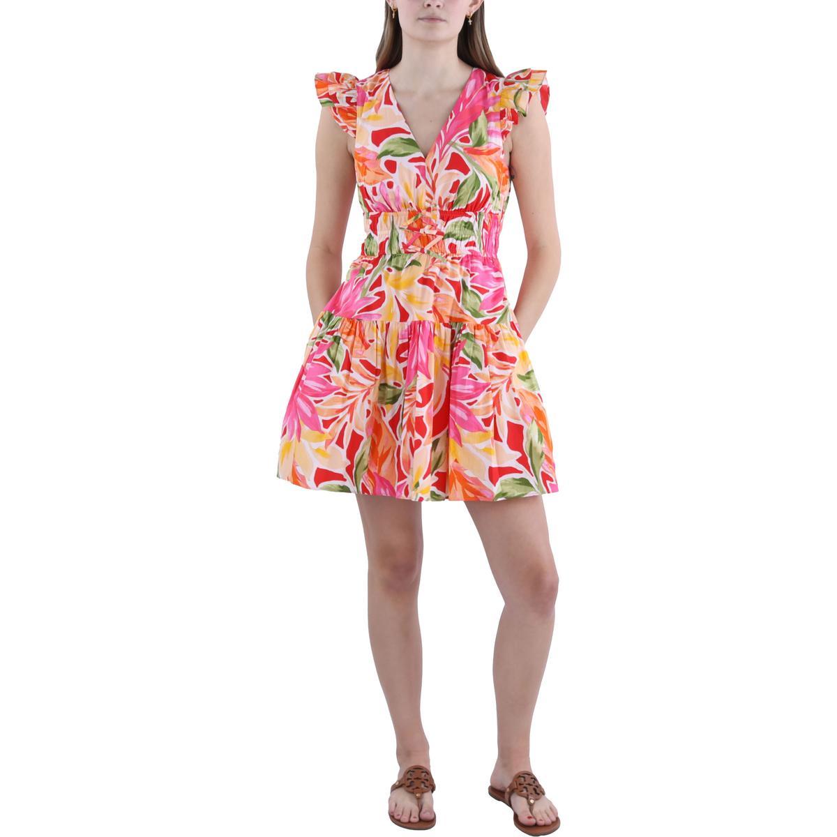 Petites Bedrucktes Minikleid aus Baumwolle