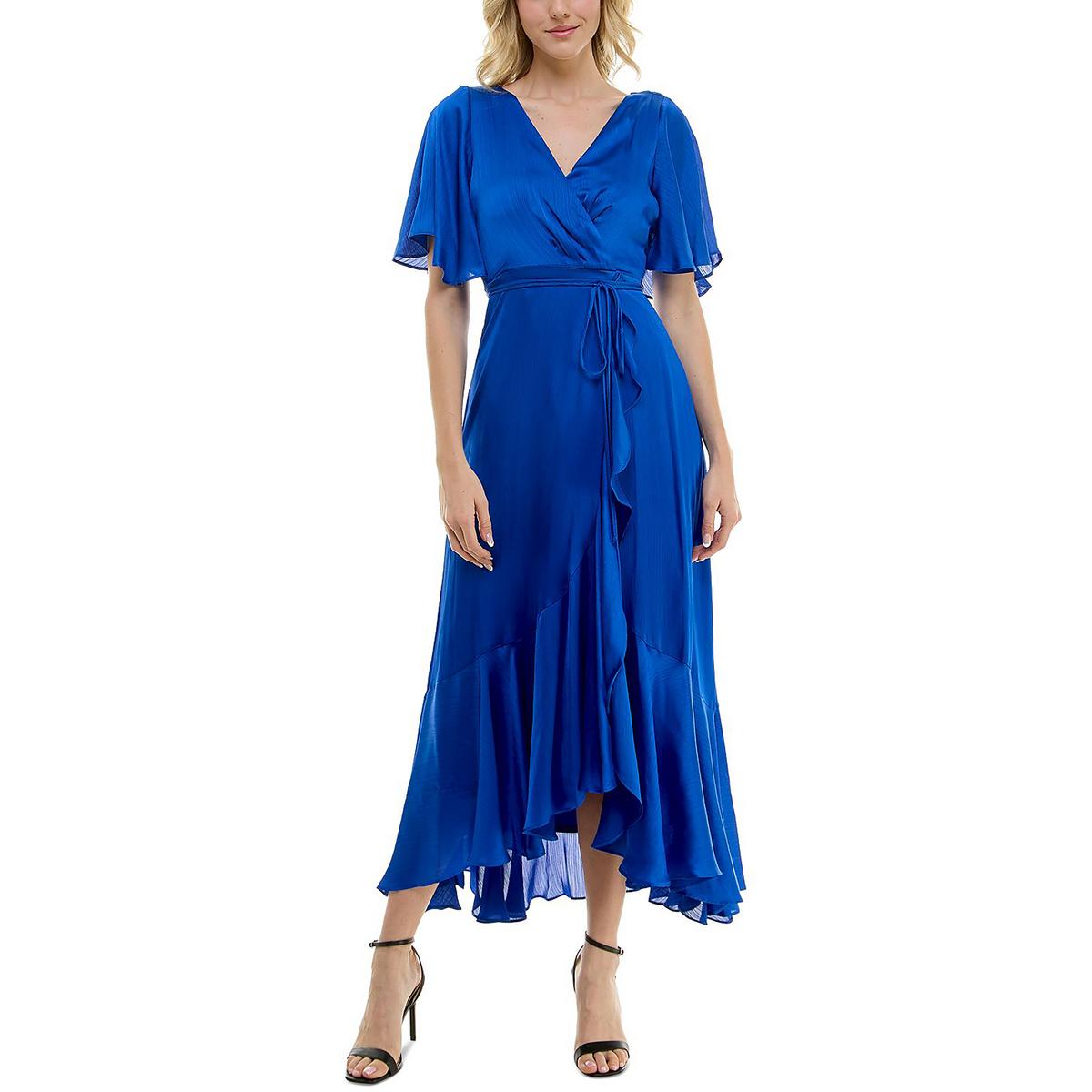 Imitat Wrap Hi-Low Abendkleid