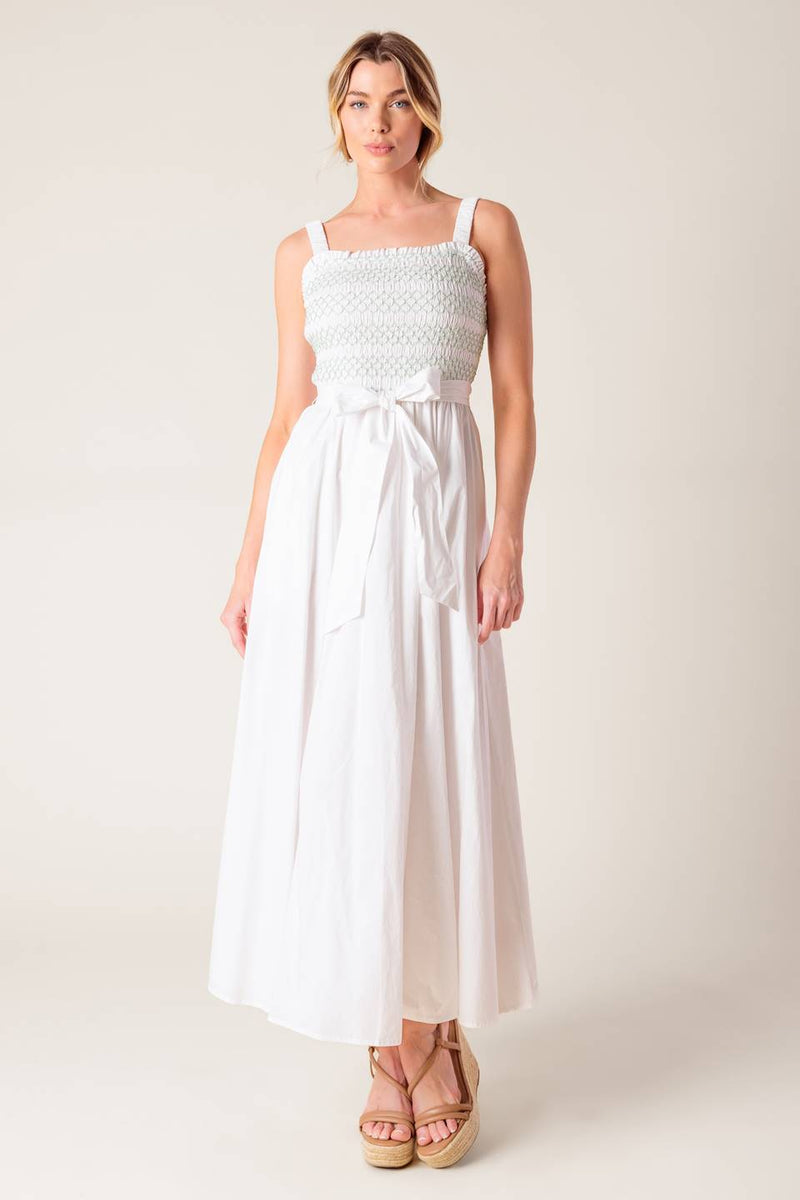 ROMINA BRODERIE gewebt MIDI Kleid