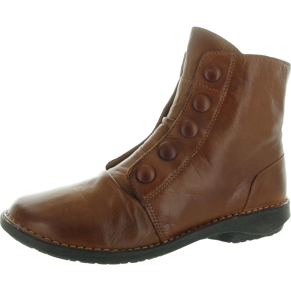 Distressed Leder Stiefeletten