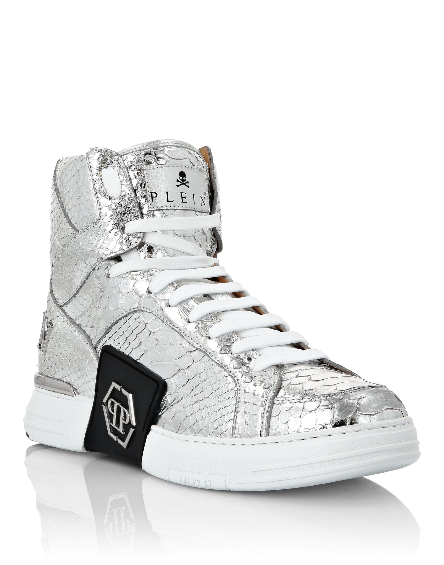 HI-TOP Sneaker GELD KICK PYTHON Platinum HEXAGON
