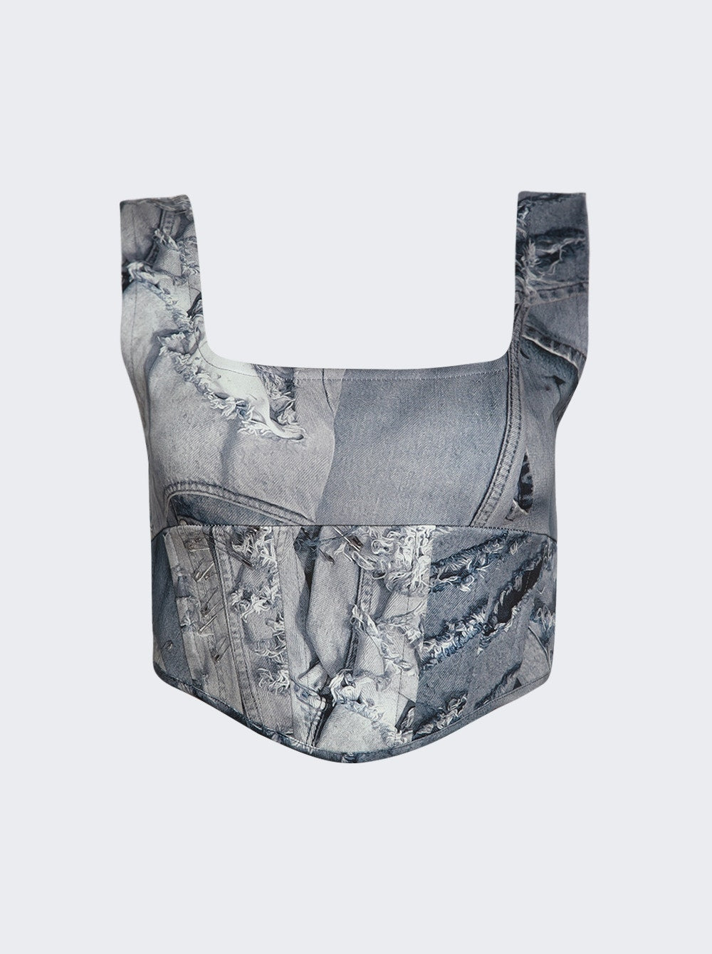 Denim Muster Korsett
