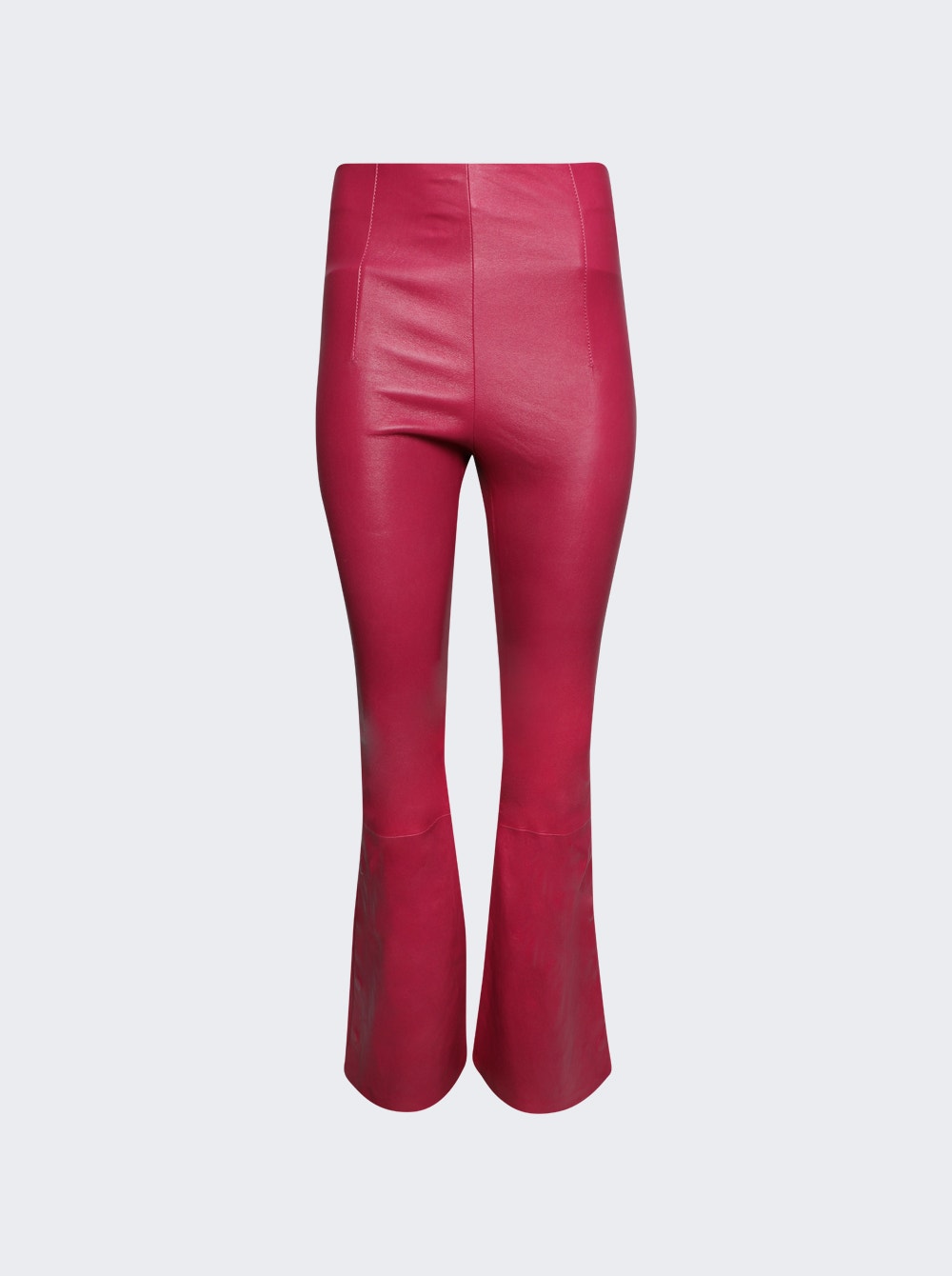 Leder Leggings Fuchsia Rosa
