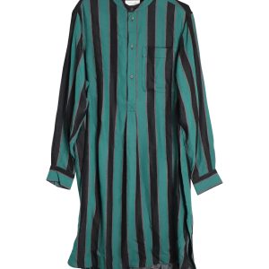 Wales Bonner Kleid mit Streifen in grüner Viskose