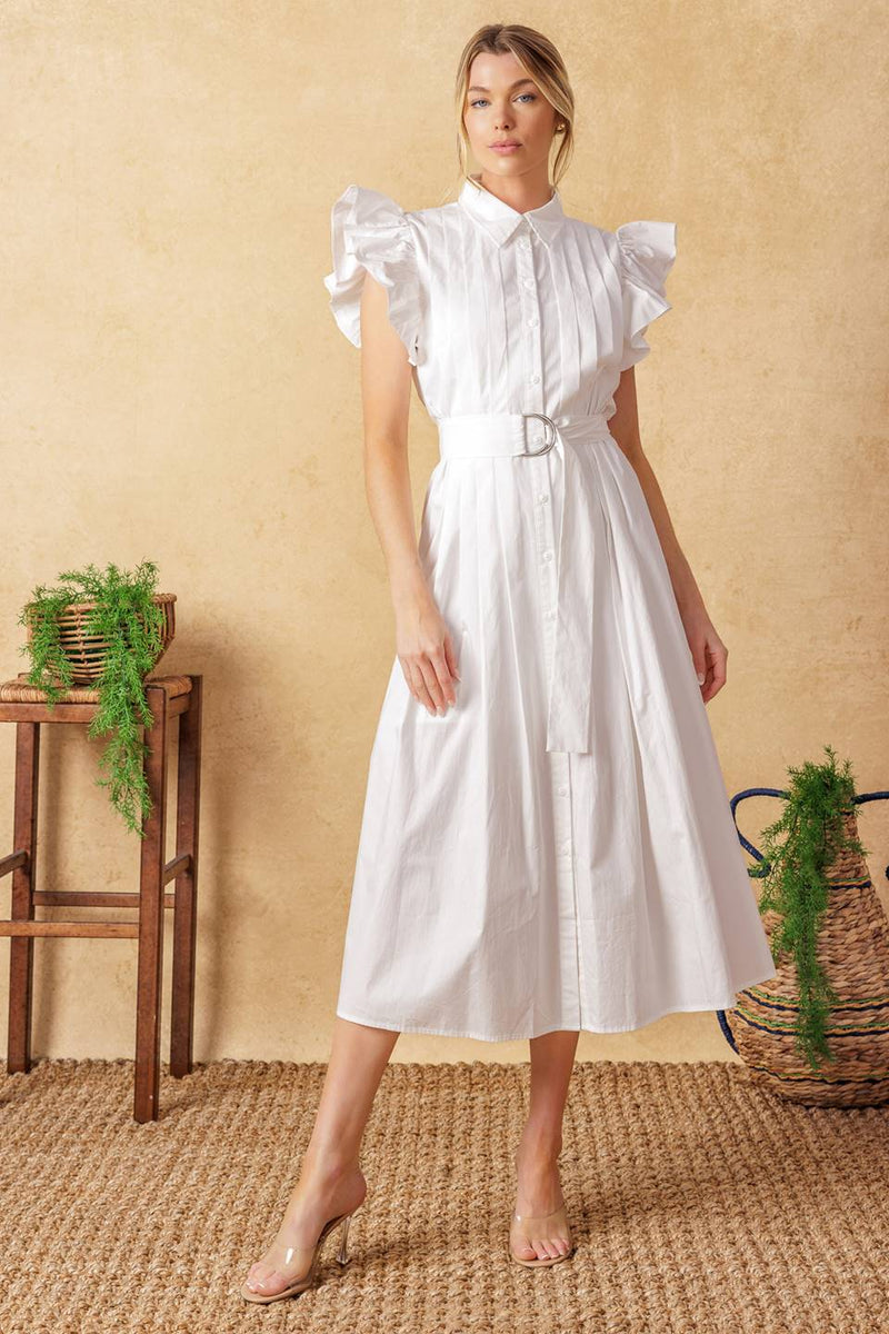 GLIMPSE IN TIME gewebt MIDI Kleid