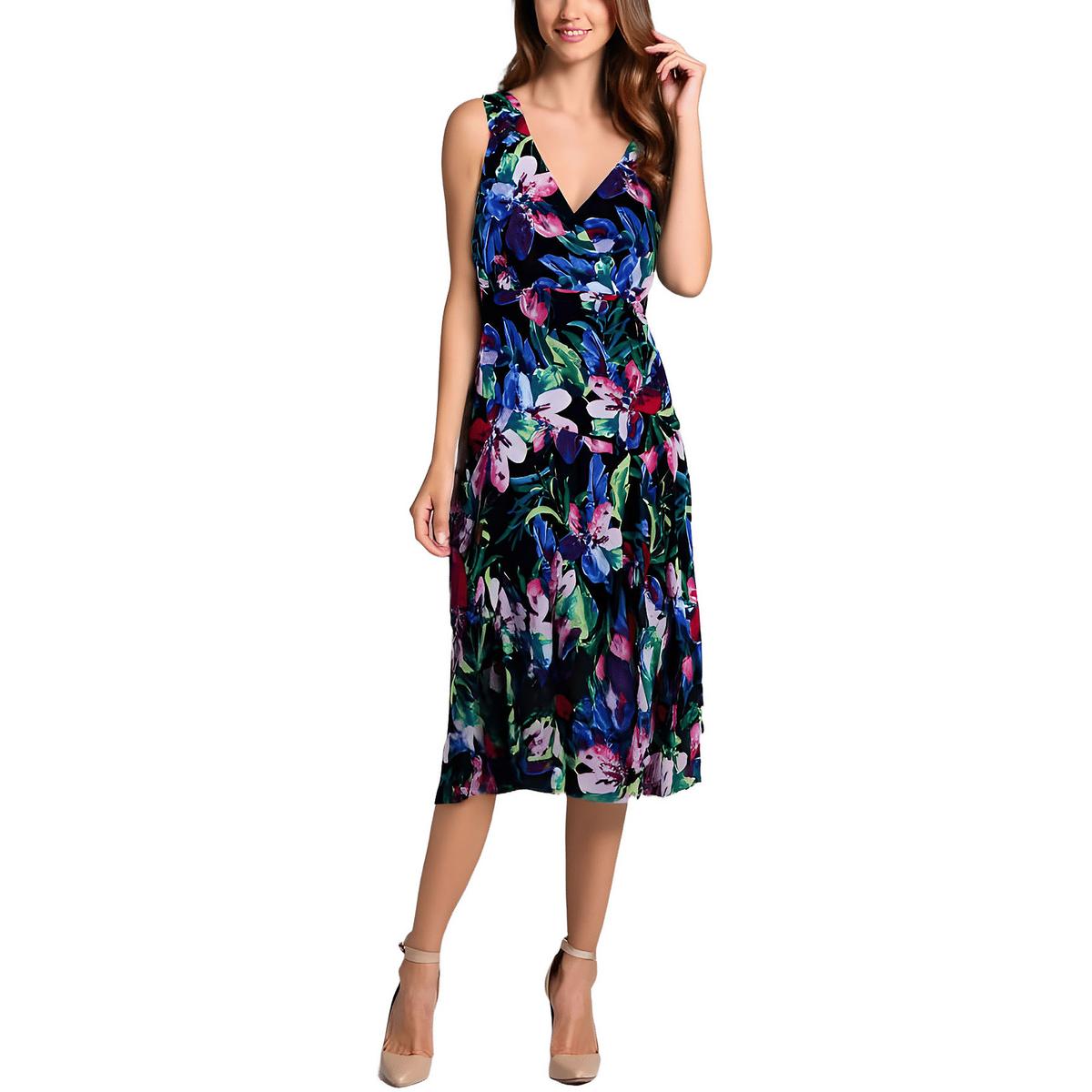 Asymmetrisches Chiffon Midikleid