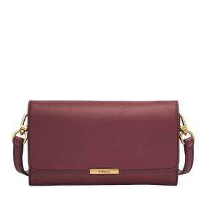 Fossil Damen Jori Leder Geldbörse Crossbody