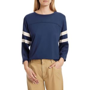 Hart Football T gestreifter Baumwollpullover oben