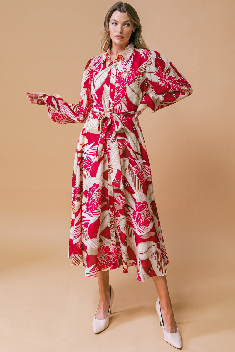 HERZ VON gewebt MIDI Kleid