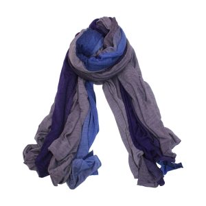 Max Mara Gradient Scarf in violette Baumwolle 7748918706236
