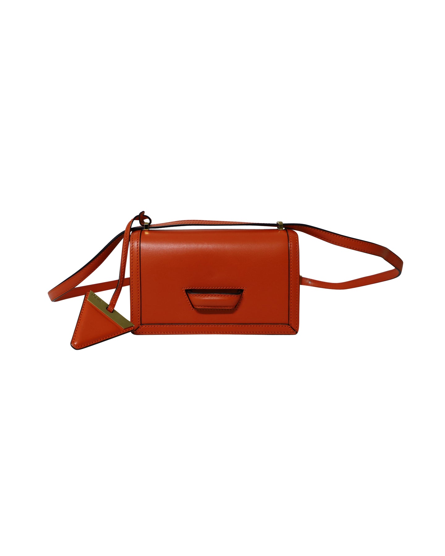 Loewe Kleine Barcelona Umhängetasche aus Leder in Orange