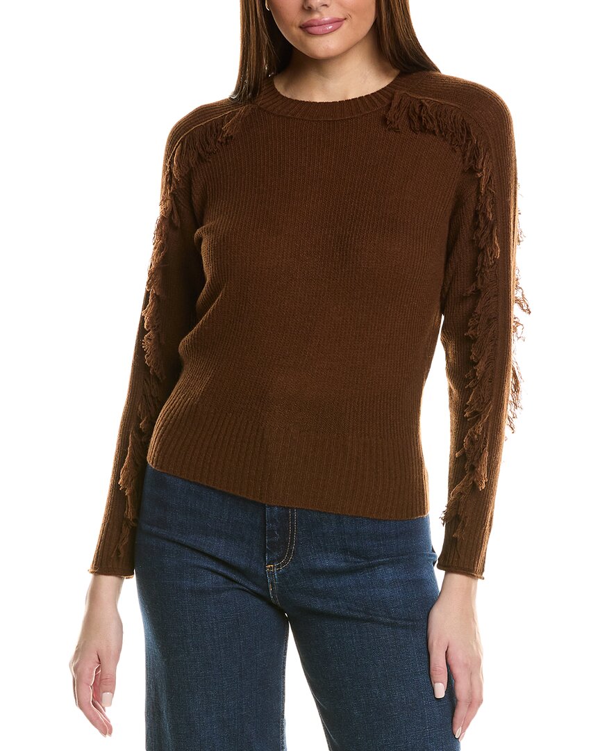 Hannah Rose Pullover mit Fransen aus Wolle und Kaschmir