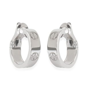 Cartier Love Creole Ohrringe aus 18 Karat Weißgold, kleines Modell